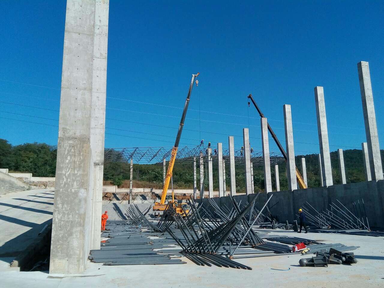 武安搅拌站网架